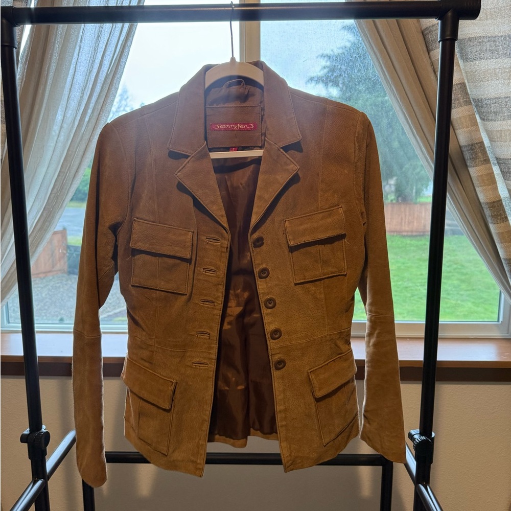 Jennyfer J Brown Suede Jacket